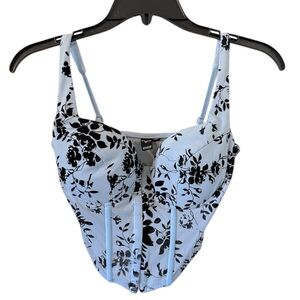 Windsor Women’s Mesh Bustier Corset Crop Top Size Small